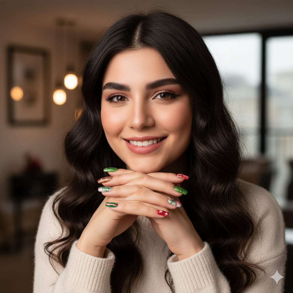 Christmas Press-On Nails