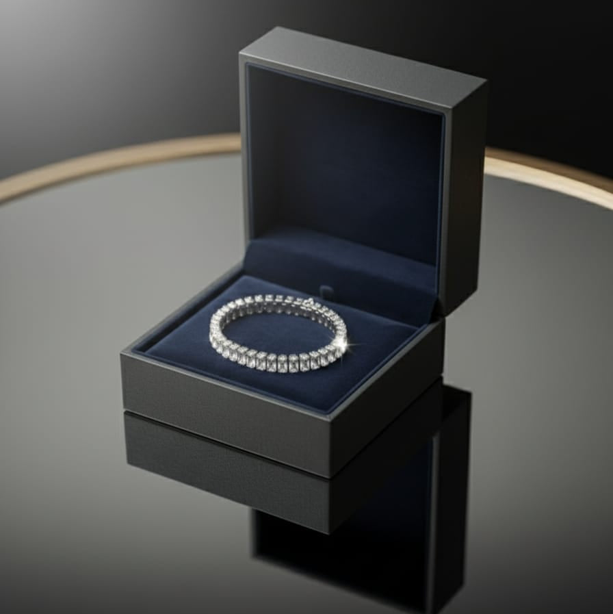 Luxury Zircon Tennis Bracelet Silver Zircon stones