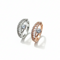 Crystal Ring with Ornate