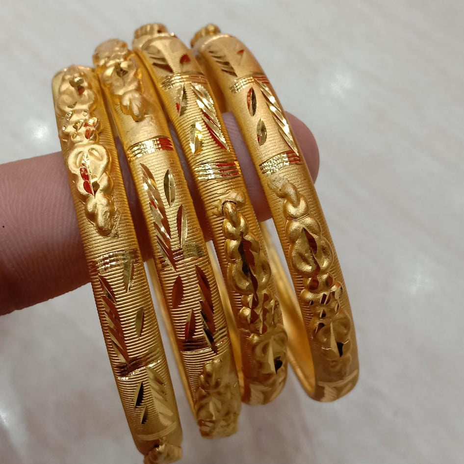 Gold Plated Bangles Set of 4