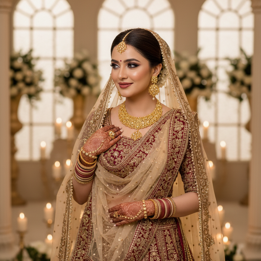 Gold Bridal Jewelry Set