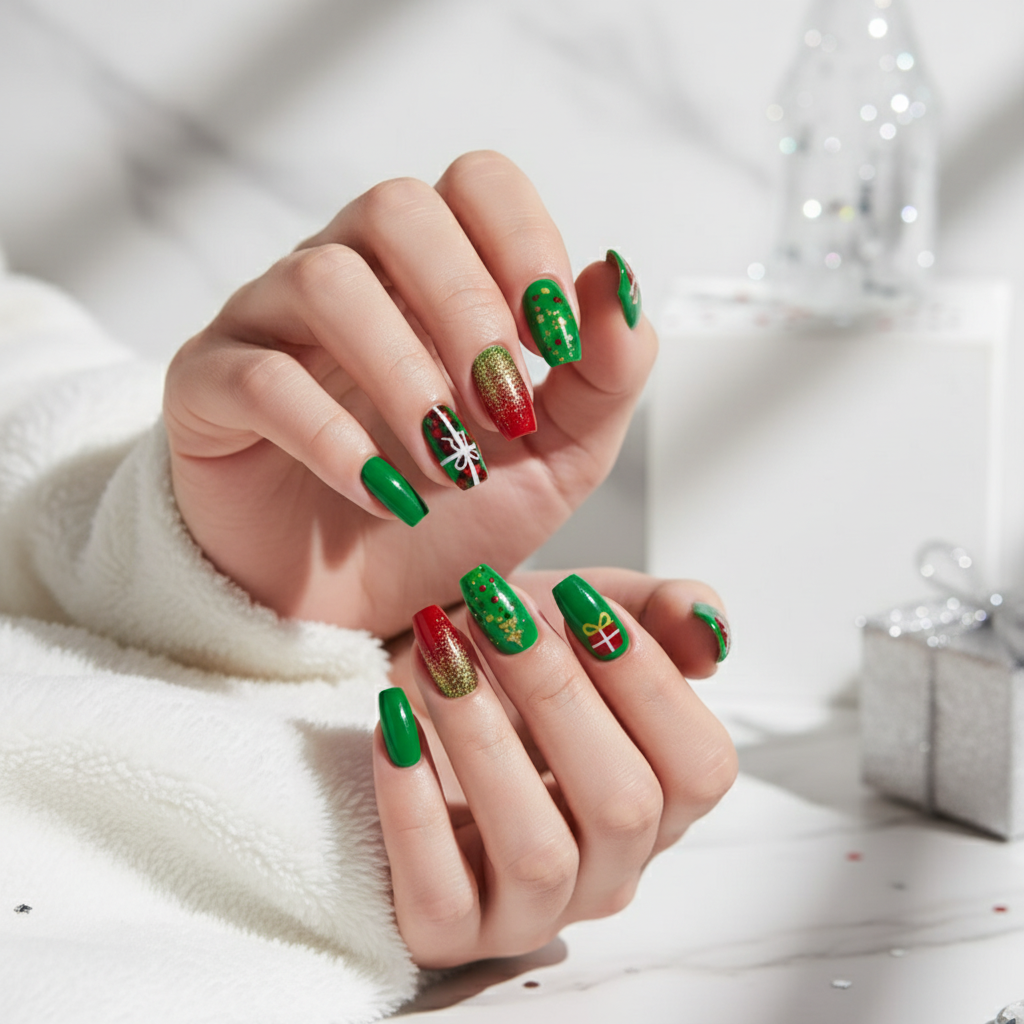 Christmas Press-On Nails