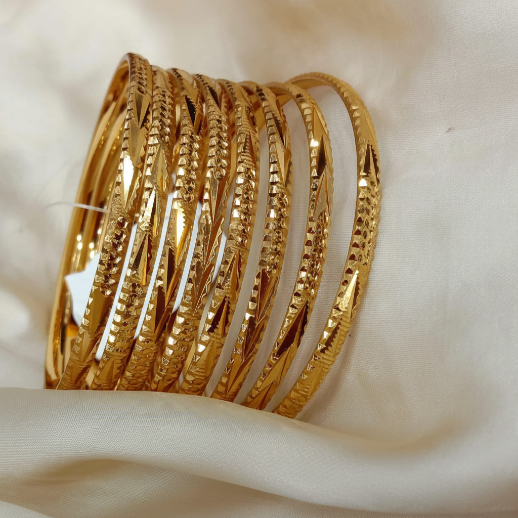 Gold Bangles Set