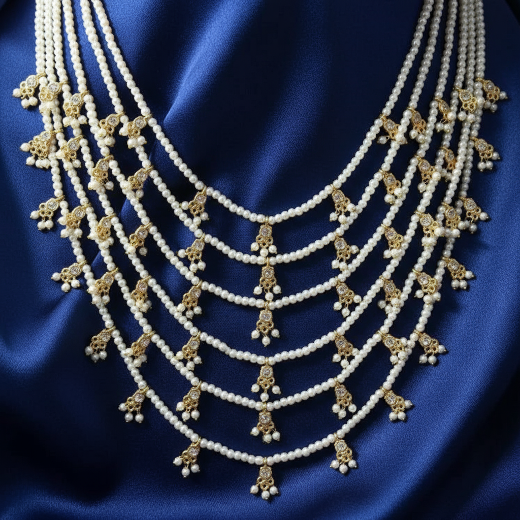 Multi-Layered Pearl Necklace