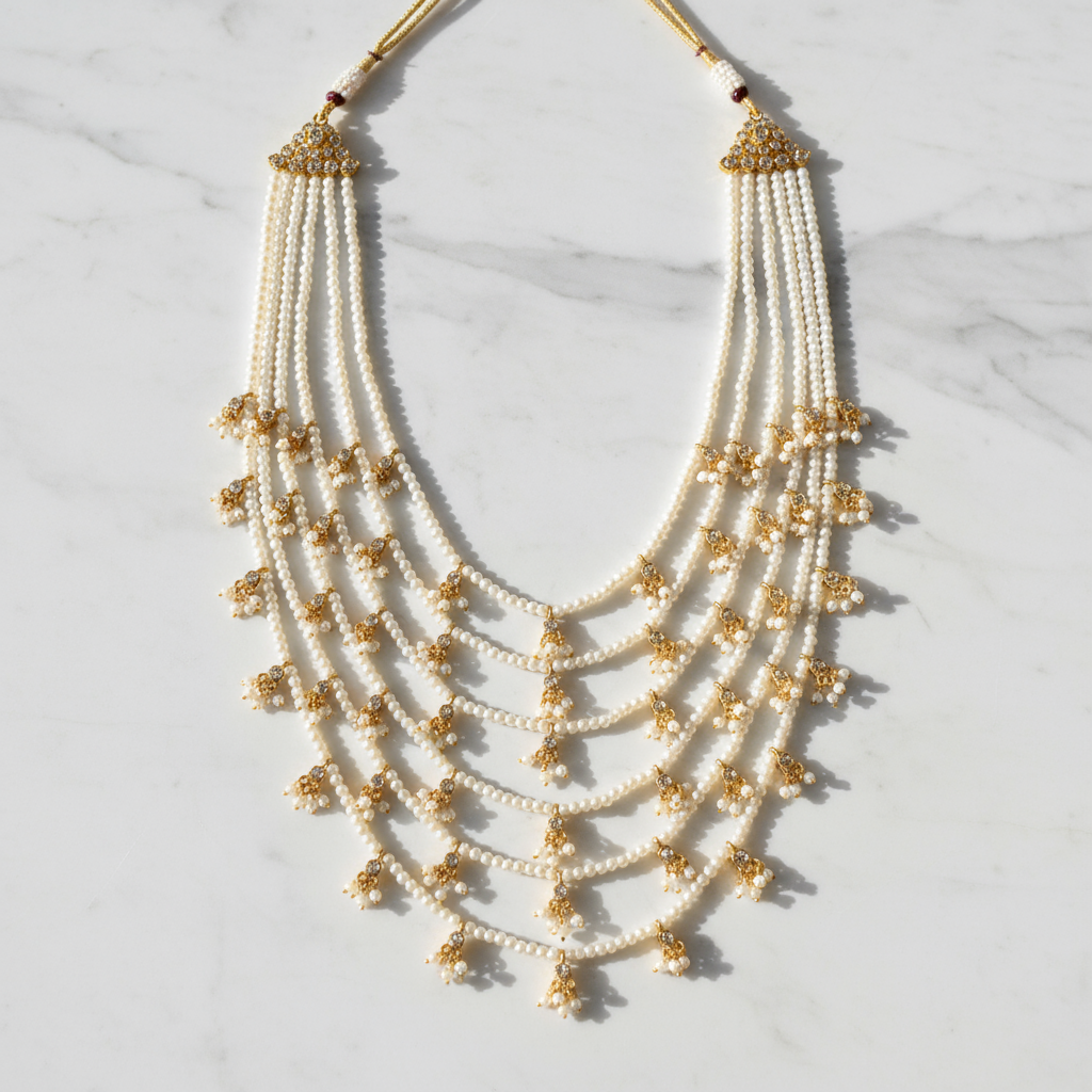 Multi-Layered Pearl Necklace