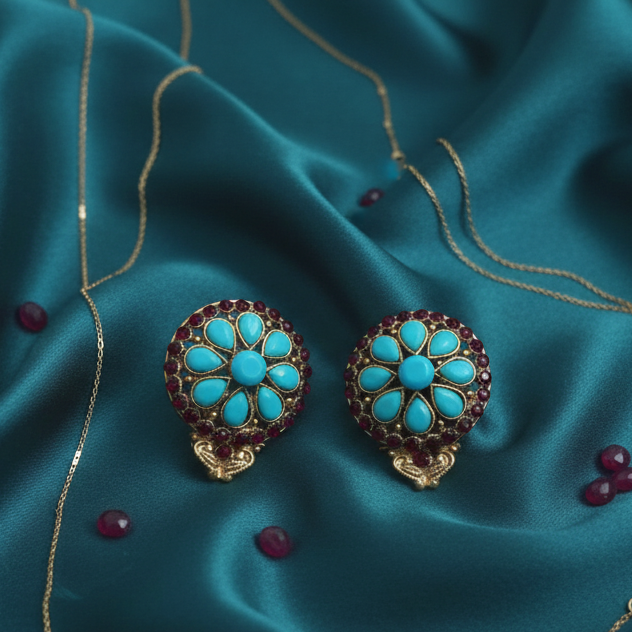 Luxury Gold Statement Studs