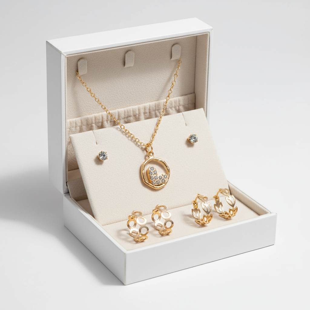 Gold Necklace & Earrings Collection